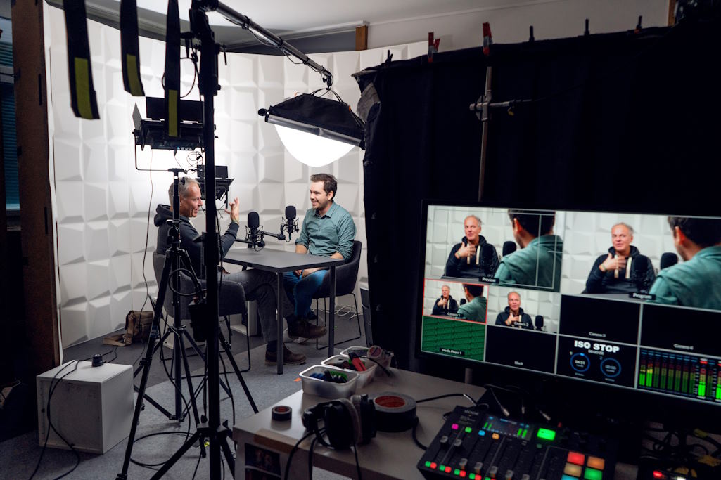 Stefan Geisse im Podcast-Studio